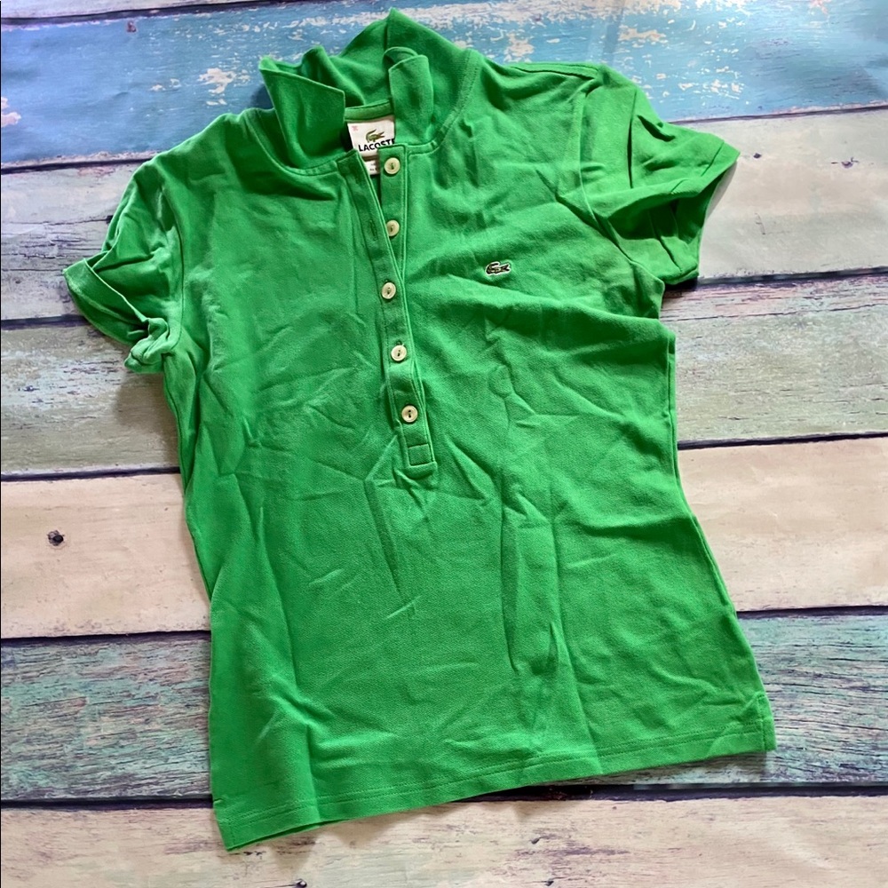 Lacoste Short Sleeve Kelly Green Polo